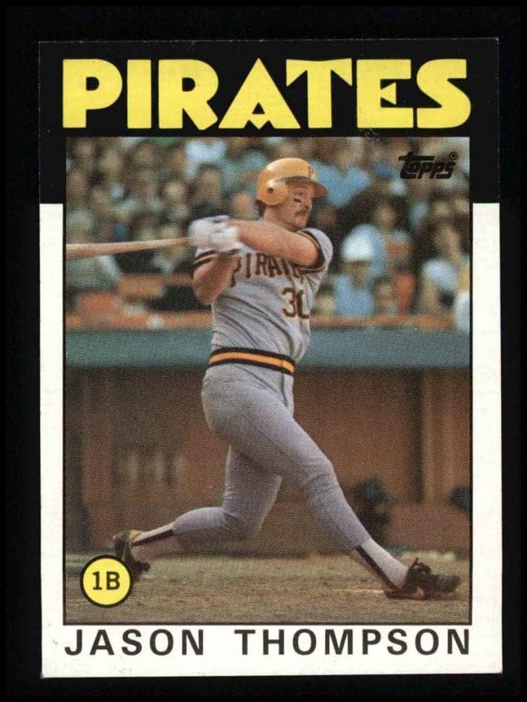 1986 Topps # 635 Джейсън Томпсън Питсбърг Пайрэтс (Бейзболна картичка) NM/MT Пирати