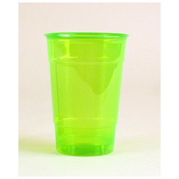 Пластмасова чаша за пиене Кометата Colors за партита, 16 унции, ярко зелено (количество 500 броя)