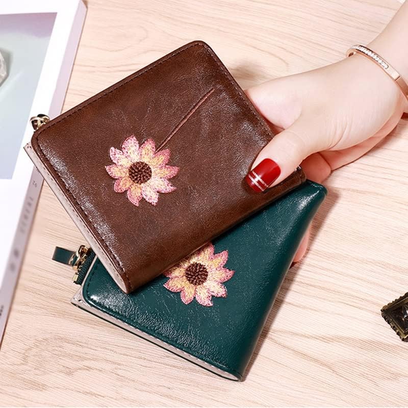 CCBUY Женски чантата си, Тънък портфейл, Портмоне, Малко в чантата си, Дамски Кожени портфейли, най-Добрите дизайнерски портфейли (Цвят:
