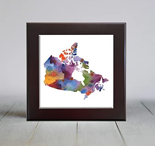 Абстрактна декоративни плочки на канадския акварельного на изкуството (6 X 6)