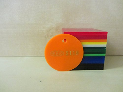 Акрилен лист Falken Design OR2119-1-8/1010 Оранжев цвят, Полупрозрачна 6%, 10 x 10, с дебелина 1/8