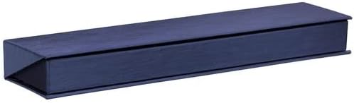 ALLUREPACK Тъмно синя кутия за гривни - Подарък кутия от копринен мат картон, луксозни модерни ъглови цип, вътрешна част от пяна с кадифена