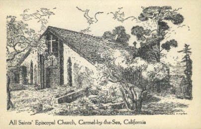 Carmel-у-море, Калифорния, пощенска Картичка
