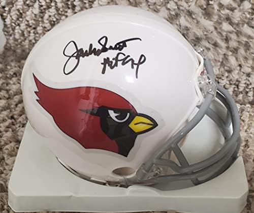 Мини-каска с автограф на Джаки Смит Сейнт Луис Кардиналс с /COA - Мини-каски NFL с автограф