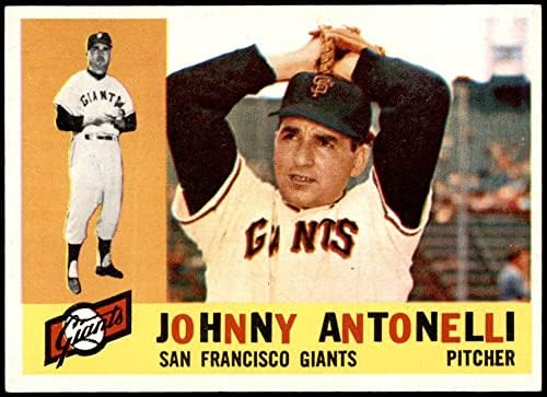 1960 Topps # 80 Джони Антонели Сан Франциско Джайентс (Бейзболна карта) в Ню Йорк Джайентс