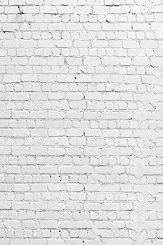 HUAYI 3x5ft Бяла Тухлена Стена Фон за Снимки Винил Фон за снимки D-2504