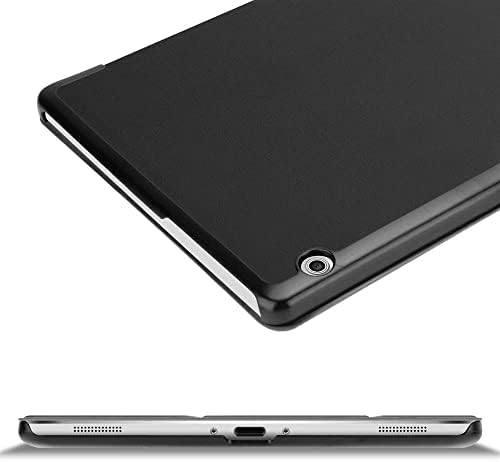 Калъф за таблет Cadorabo, съвместим с Huawei MediaPad T3 10 (9,6 Zoll), сатиново–black - ултра тънък Защитен калъф в стил книжки от изкуствена