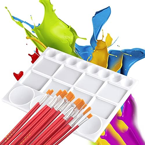 Палитра за рисуване 5 бр. Пластмасова палитра AIFUDA за деца и студенти за акварельных diy (Направи си сам и гваш, масло, акрил и темперы