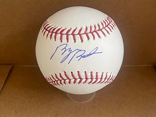 Близнаци Байрън Бъкстон Подписаха Auto M. l. Baseball Psa/dna R28684 - Бейзболни Топки с Автографи