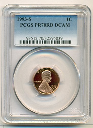 Цент доказателства Мемориала на Линкълн 1993 г. PR70 RD DCAM PCGS