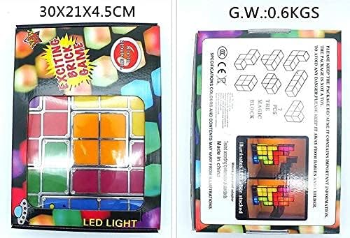 Штабелируемый лампа за Tetris (Многоцветен)