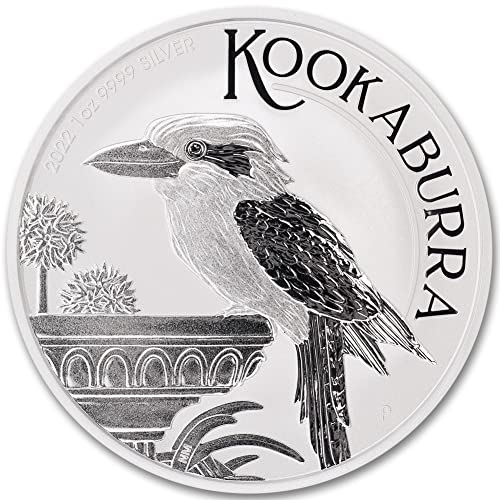 Австралийската сребърна монета Кукабурра с тегло 1 унция 2022 О, Диамант, без лечение (в капсули) със сертификат за автентичност $1 на
