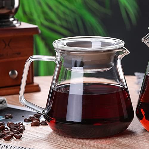 Чайник Primlisa Glass Teapot Чай Maker 1000 мл с Подвижна Цедка за Чай от Неръждаема Стомана Стъклена Кана за Чай Филтър Огнеупорни