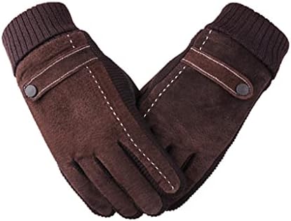 WXBDD Зимни Мъжки Ръкавици От естествена кожа със сензорен екран, Топли Ежедневни Ръкавици, Ръкавици, Мъжки спортни ръкавици на открито