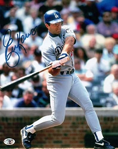 Ерик Каррос Подписа Снимка 8X10 с автограф от Los Angeles Dodgers Road COA A1967 - Снимки на MLB с автограф
