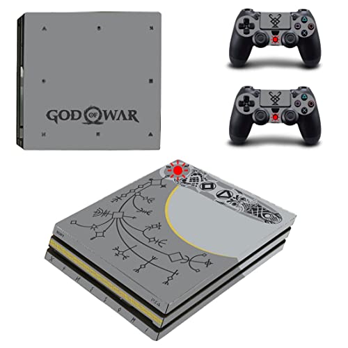 За PS4 PRO - Игра GOD The Best OF WAR Кожата конзоли и контролери PS4 - PS5, Винил Кожа за Playstation New DUC-336