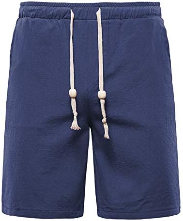 RTRDE Мъжки къси панталони Голям и висок размер, къси Панталони за мъже, Ежедневни Панталони с Еластичен Колан, Мъжки Летни Обикновена плажни къси панталони от памук ?