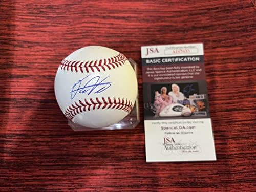 Дейвид Villard подписа Официален Договор с Висша лига бейзбол San Francisco Giants JSA 2 - Бейзболни топки с автографи